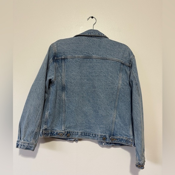 J. Galt Shanghai Denim Trucker Jacket Women's Small Long Sleeve Blue Cotton Jean - Picture 4 of 8